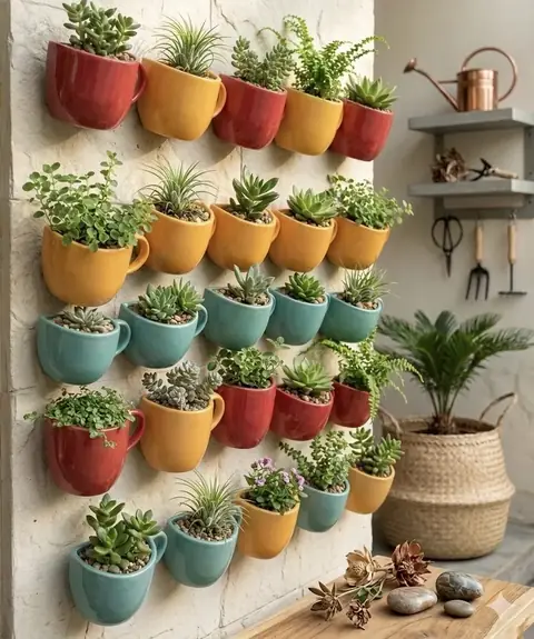 Wall Planter, Zimmerpflanzentopf — HV-IND-060, H 7,5 × L 10 cm