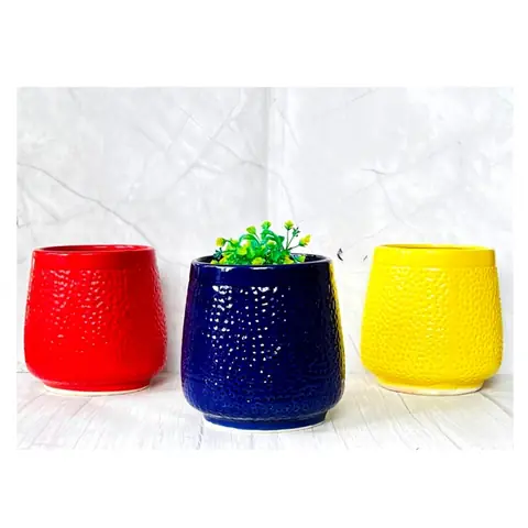Big Dotted Glass, Zimmerpflanzentopf — HV-IND-081, H 20,5 × D 18 cm