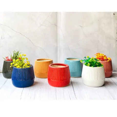 Straightline Pot, Zimmerpflanzentopf — HV-IND-111, H 10 × D 11,5 cm