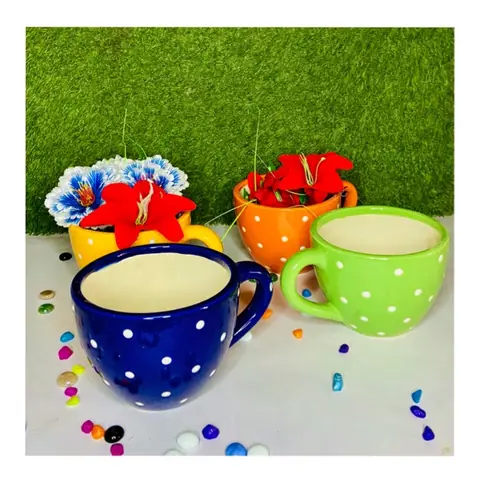Dotted Cup, Zimmerpflanzentopf — HV-IND-193, H 12,5 × D 15 cm