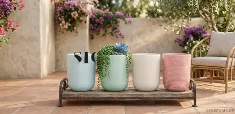 Outdoor planter — HV-OUT-021, H 40.5 × D 25.5 cm