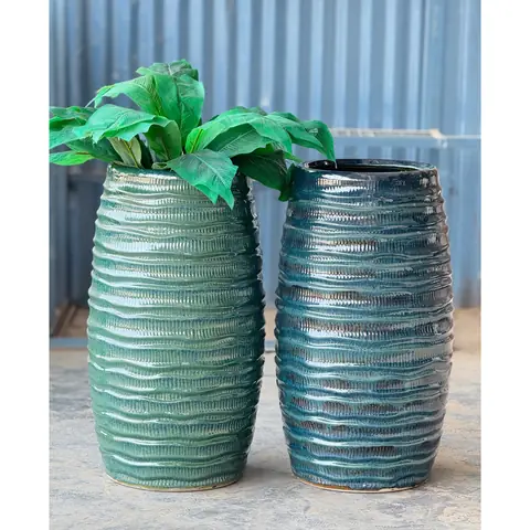 Outdoor planter — HV-OUT-029, H 67.5 × D 28 cm