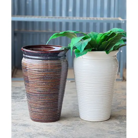 Outdoor planter — HV-OUT-030, H 53.5 × D 35.5 cm
