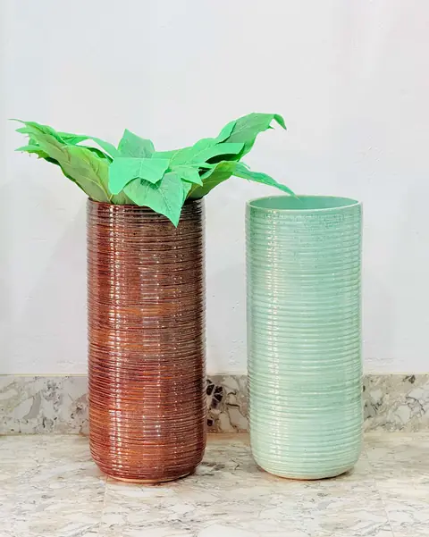Outdoor planter — HV-OUT-074, H 61 × D 26.5 cm