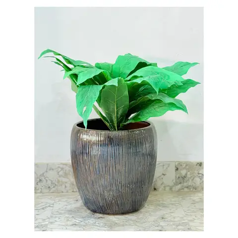 Outdoor planter — set of 2, Outdoor planter — HV-OUT-101, H 38 / H 39.5 × D 38 cm