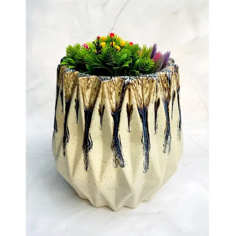 Big Dholak, Outdoor planter — HV-OUT-112, H 28 × D 23 cm