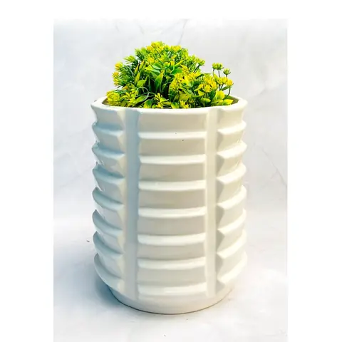 Cut Cut Pipe, Outdoor planter — HV-OUT-114, H 30.5 × D 24 cm
