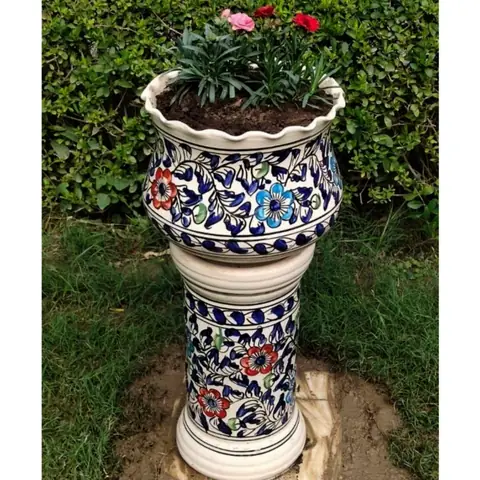 XXL Mughal Stand Pot, Outdoor planter — HV-OUT-117, H 61 × D 33 cm