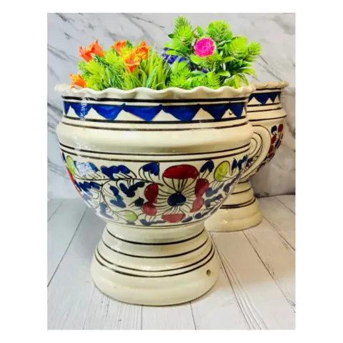 Mughal Jhalar Pendi, Outdoor planter — HV-OUT-125, H 30.5 × D 33 cm