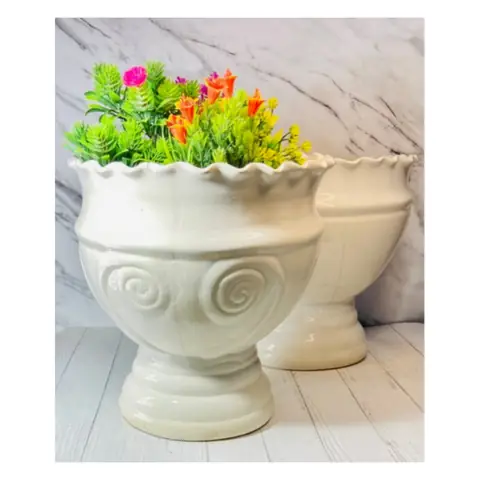 Plain Jhalar Pendi, Outdoor planter — HV-OUT-126, H 30.5 × D 33 cm