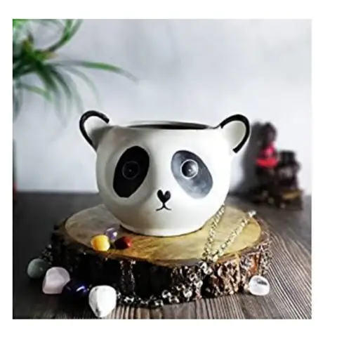 Panda, Sculptural pot — HV-STA-015, H 12.5 × D 12.5 cm