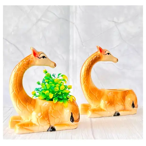 Big Turn Zebra, Tierfigur-Topf — HV-ANI-010, H 23 × D 10 × L 20,5 cm