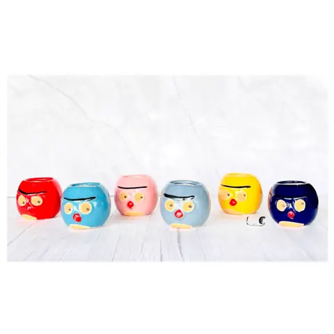 Angry Bird, Tierfigur-Topf — HV-ANI-020, H 9 × D 9 cm