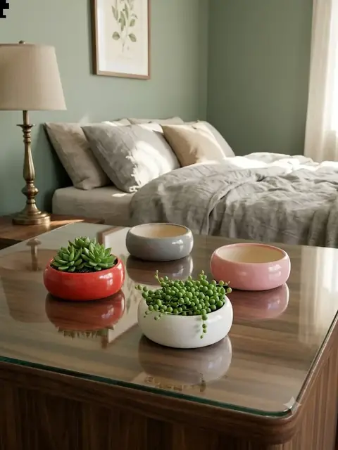 Bonsai planter — HV-BON-003, H 5 × D 14 cm