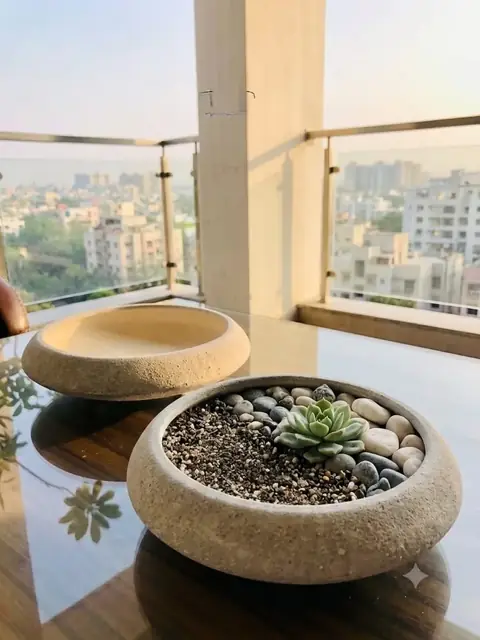 Antique Bonsai, Bonsai planter — HV-BON-005, H 10 × D 28 cm