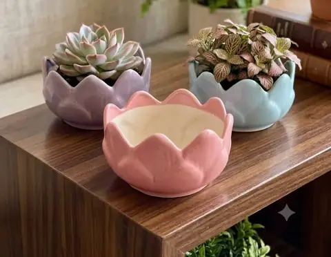 Bonsai planter — HV-BON-008, H 10 × D 20.5 cm
