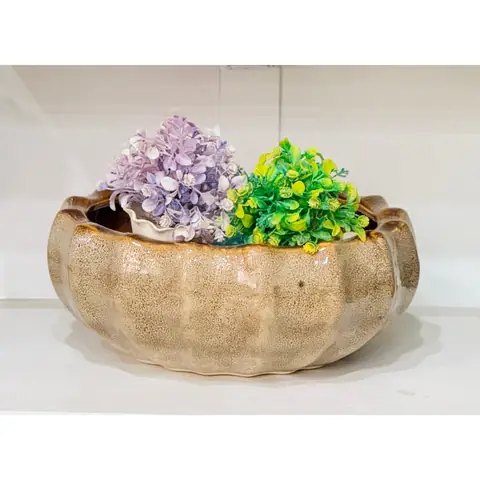 Bonsai planter — HV-BON-023, H 15 × D 35.5 cm