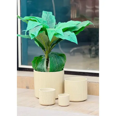 Topf-Set — 4-teilig, Topf-Set — HV-SET-042, H 25,5 × D 25,5 / H 18 × D 19 / H 12,5 × D 12,5 / H 9 × D 10 cm