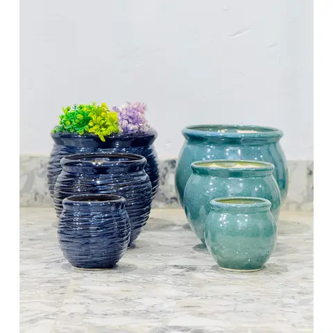 Topf-Set — 3-teilig, Topf-Set — HV-SET-049, H 25,5 × D 28 cm