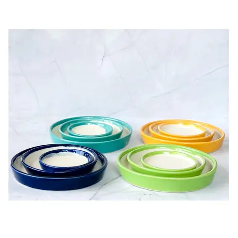 Plate of Pot — 3-teilig, Topf-Set — HV-SET-053, H 4 × D 20,5 / H 18 × D 12,5 cm