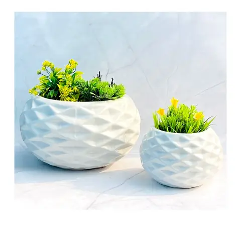 Barfi Flat — 2-teilig, Topf-Set — HV-SET-072, H 18 × D 20,5 / H 11,5 × D 11,5 cm