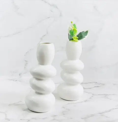 Decor vase — HV-VAS-018, H 20.5 × D 5 cm