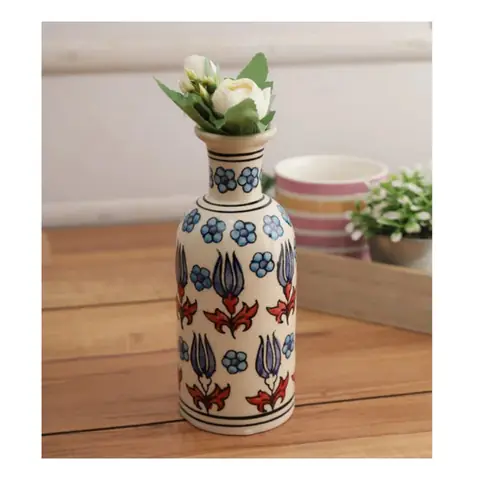 Bottle Vase, Decor vase — HV-VAS-027, H 20.5 × D 5 cm
