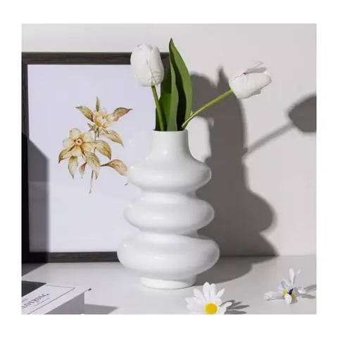 Stepring Vase, Decor vase — HV-VAS-033, H 30.5 × D 5 cm