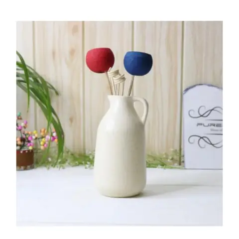 Cane Vase, Decor vase — HV-VAS-048, H 15 × D 5 cm