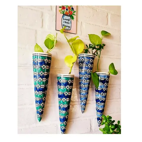 Wall Hanging Vase No. 1, Decor vase — HV-VAS-065, H 26.5 × D 7.5 cm